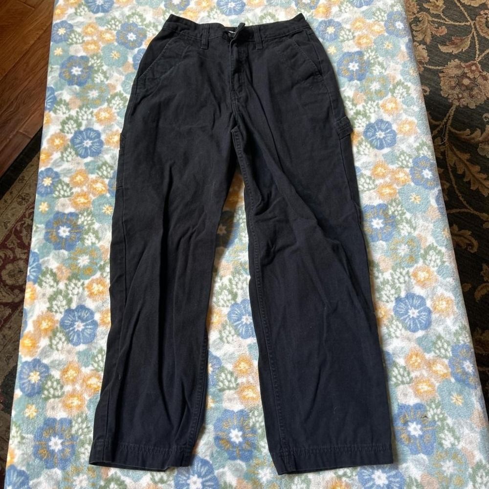 Vans black cotton cargo pants with multiple pockets size 25